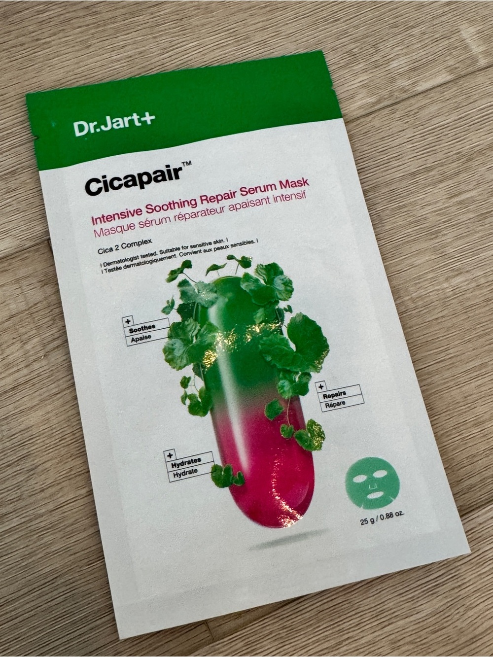 Dr. Jart+ Cicapair Intensive Soothing Repair Serum Mask — Green